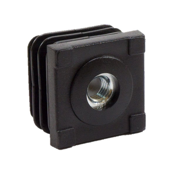 30-30М8ЧС Заглушка регулируемая пластиковая 30*30,с резьбой М8 